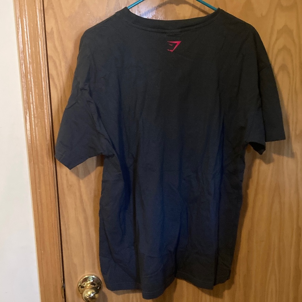 Gymshark Charcoal and Crimson Lift Club Tee - Picture 2 of 2